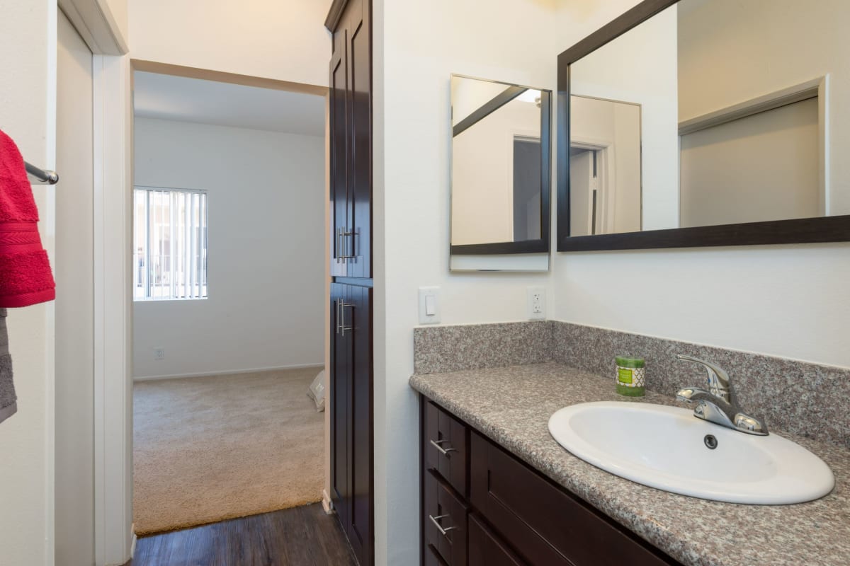 Bathroom at The Joshua Apartments, Los Angeles, California