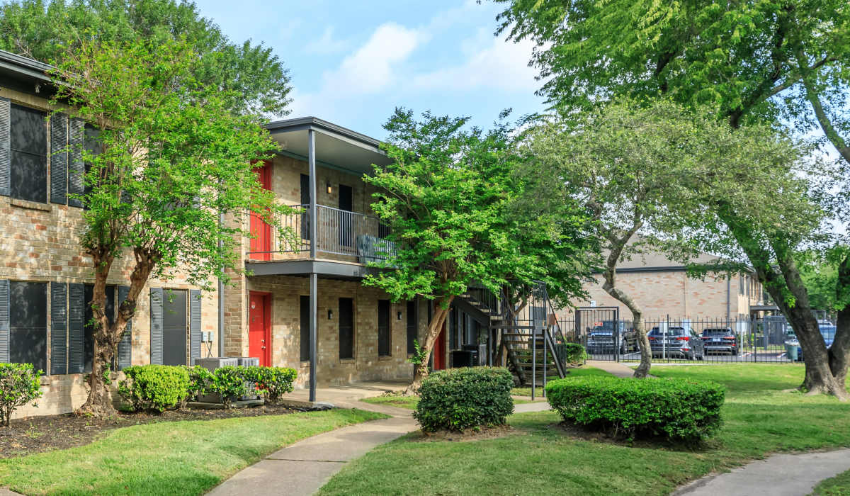 Apartment exterior at Costa Mesa Apartments in Houston, Texas