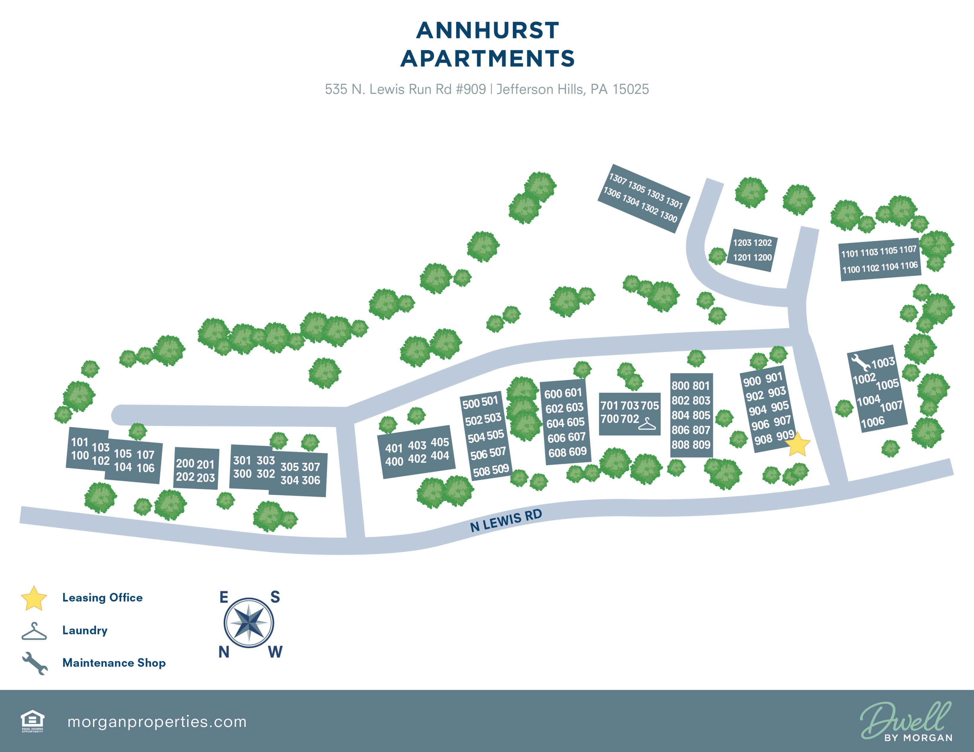 Site Map at Annhurst Apartments in Jefferson Hills, Pennsylvania