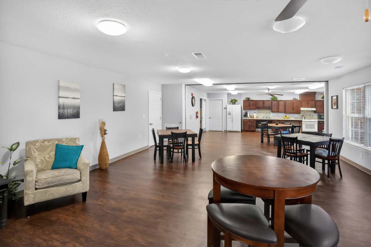 Comfortable community space at Whistler's Cove in Mount Airy, North Carolina