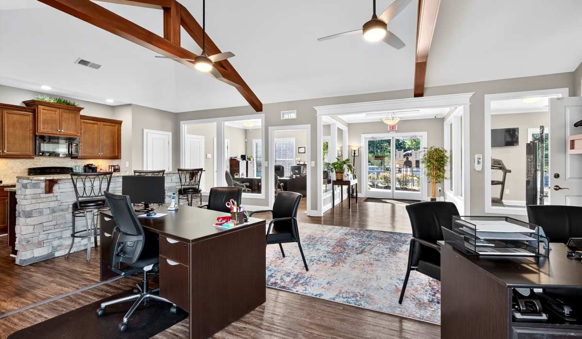 Indoor lounge area at Palomar View Apartments in Lexington, Kentucky