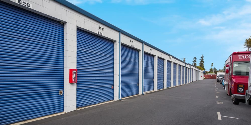 Indoor climate controlled units at Hayward Self Storage in Hayward, California