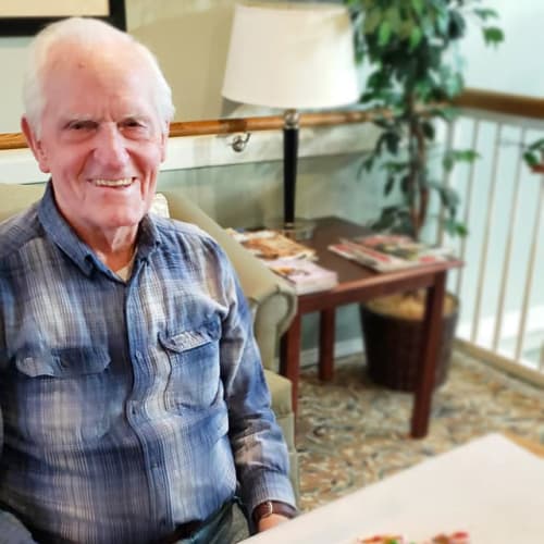A resident at Canoe Brook Assisted Living & Memory Care in Catoosa, Oklahoma