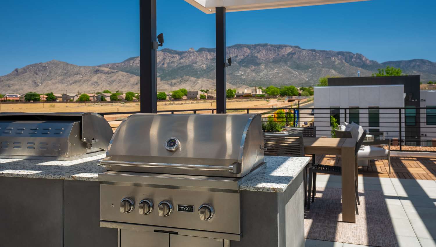 Barbeque machine at Olympus Latitude in Albuquerque, New Mexico