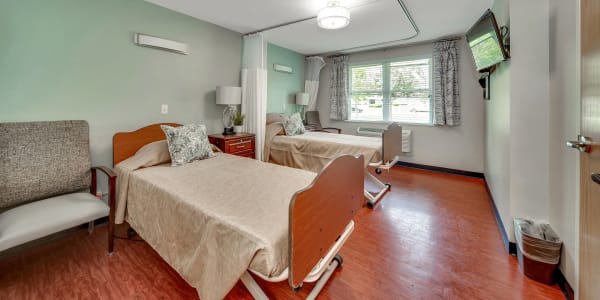 2-bed transitional care unit at Fair Oaks Health Care Center in Crystal Lake, Illinois