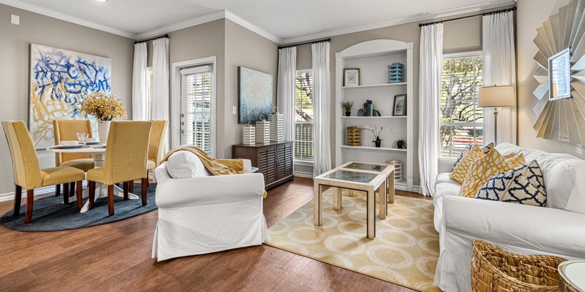 Living room at Marquis at Deerfield in San Antonio, Texas