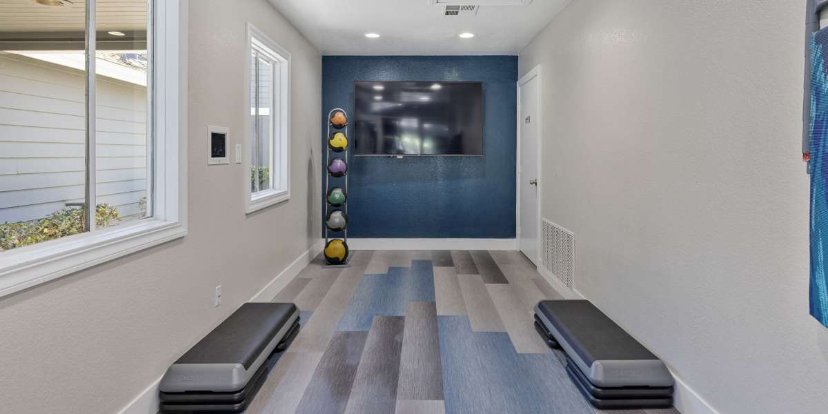 Fitness on demand room at Village Oaks in Chino Hills, California