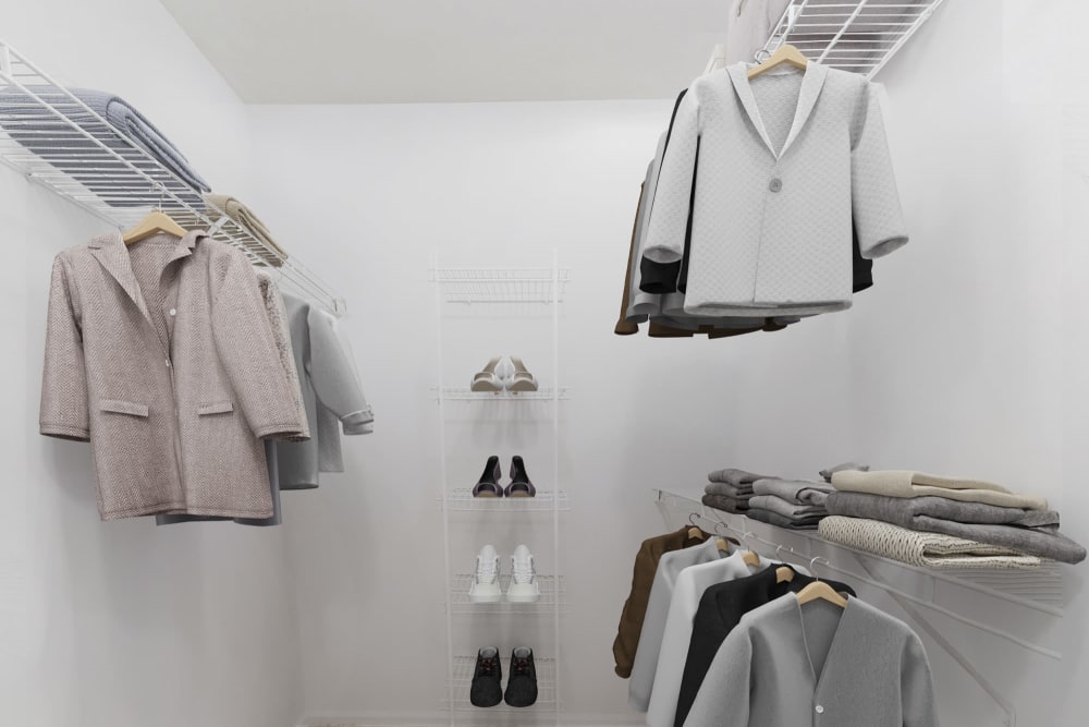 Large walk-in closet at Eagle Rock Apartments at Freehold in Freehold, New Jersey