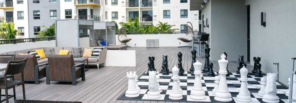 Vibrant community space at The Whitney in Fort Lauderdale, Florida