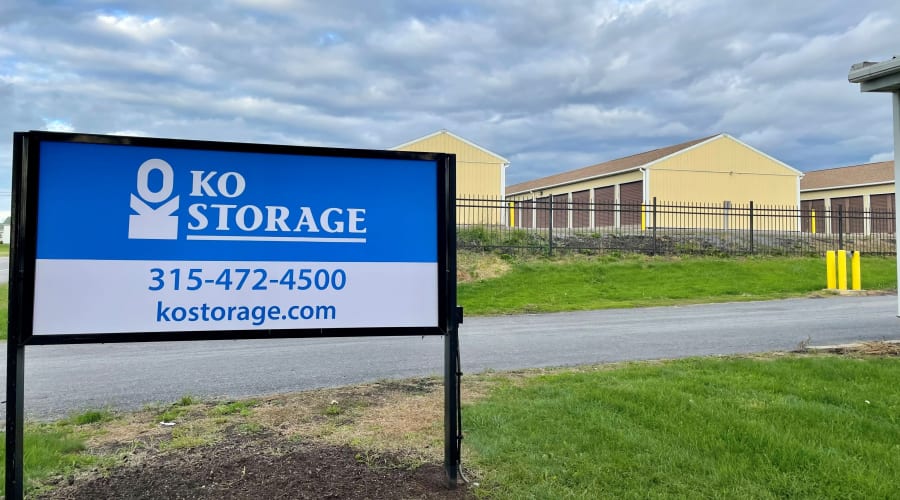 An ideal location for storage at KO Storage in Watertown, New York