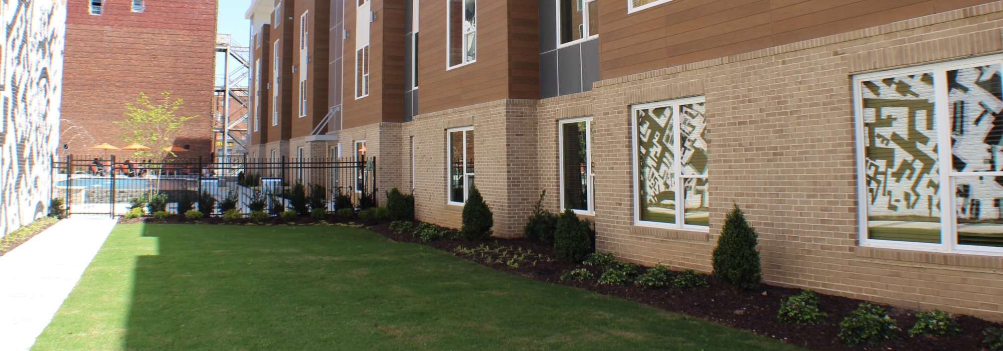 Outdoor Patio area at Lofts at Capricorn in Macon, Georgia 