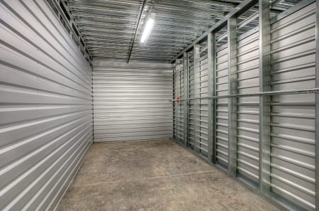 Interior of climate-controlled unit at StorQuest Self Storage in West Babylon, NY