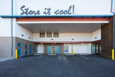 Exterior of storage units at Dominion Self-Storage