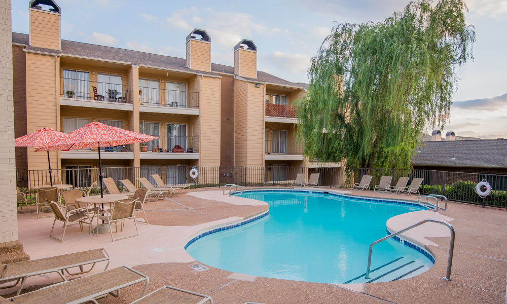 Pool at Windsail Apartments in Tulsa, Oklahoma