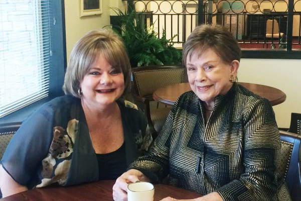 Jolene Weir and Shirley Cruse at The Palms at LaQuinta Gracious Retirement Living in La Quinta, California