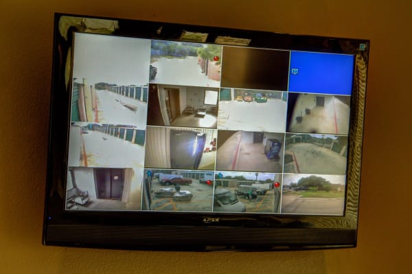Surveillance footage at Lockaway Storage in San Antonio, Texas