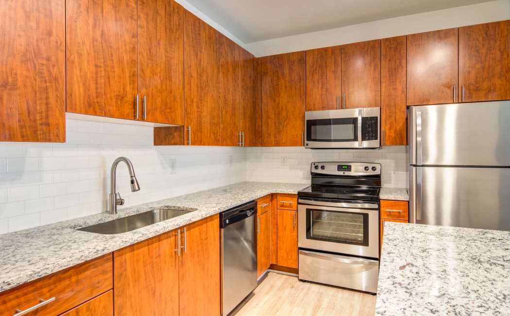 Upgraded kitchen at The Maddox in Duluth, GA