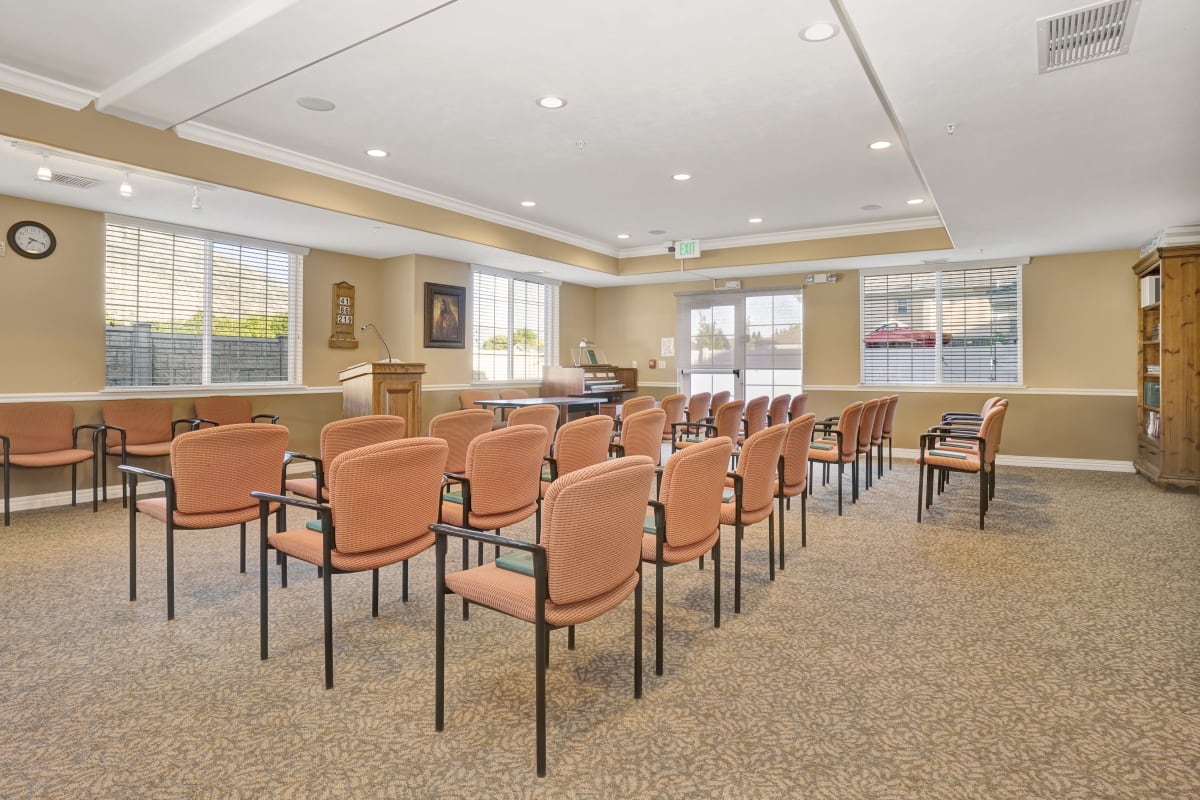 Worship area at The Charleston at Cedar Hills in Cedar Hills, Utah