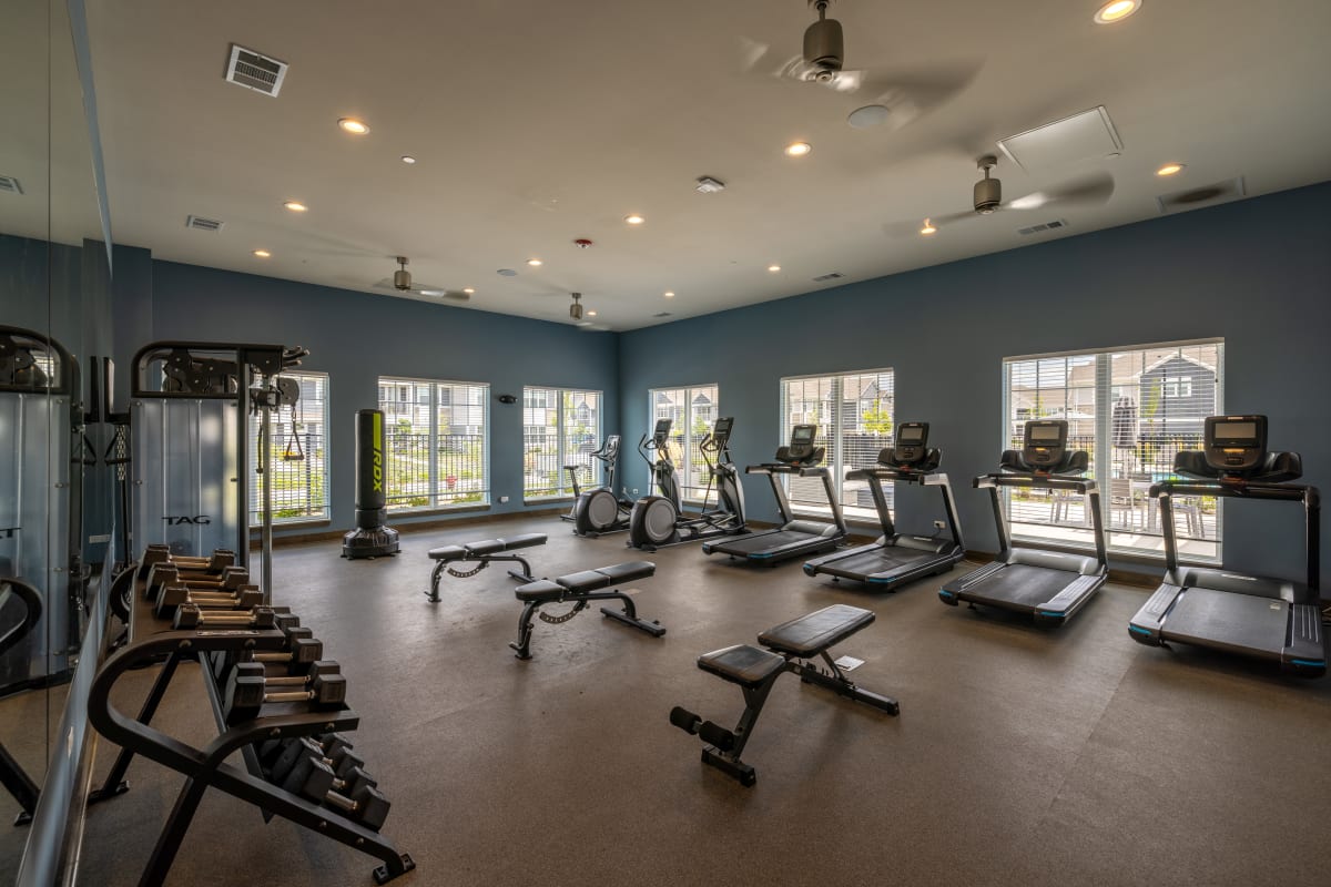 Excercise Room at The Bluffs in Romeoville, Illinois