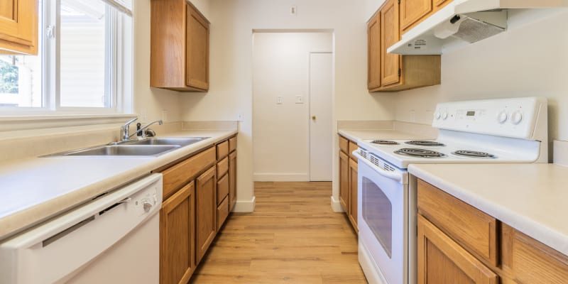 Large Kitchen with Plenty of Storage at Beachwood South in Joint Base Lewis McChord, Washington