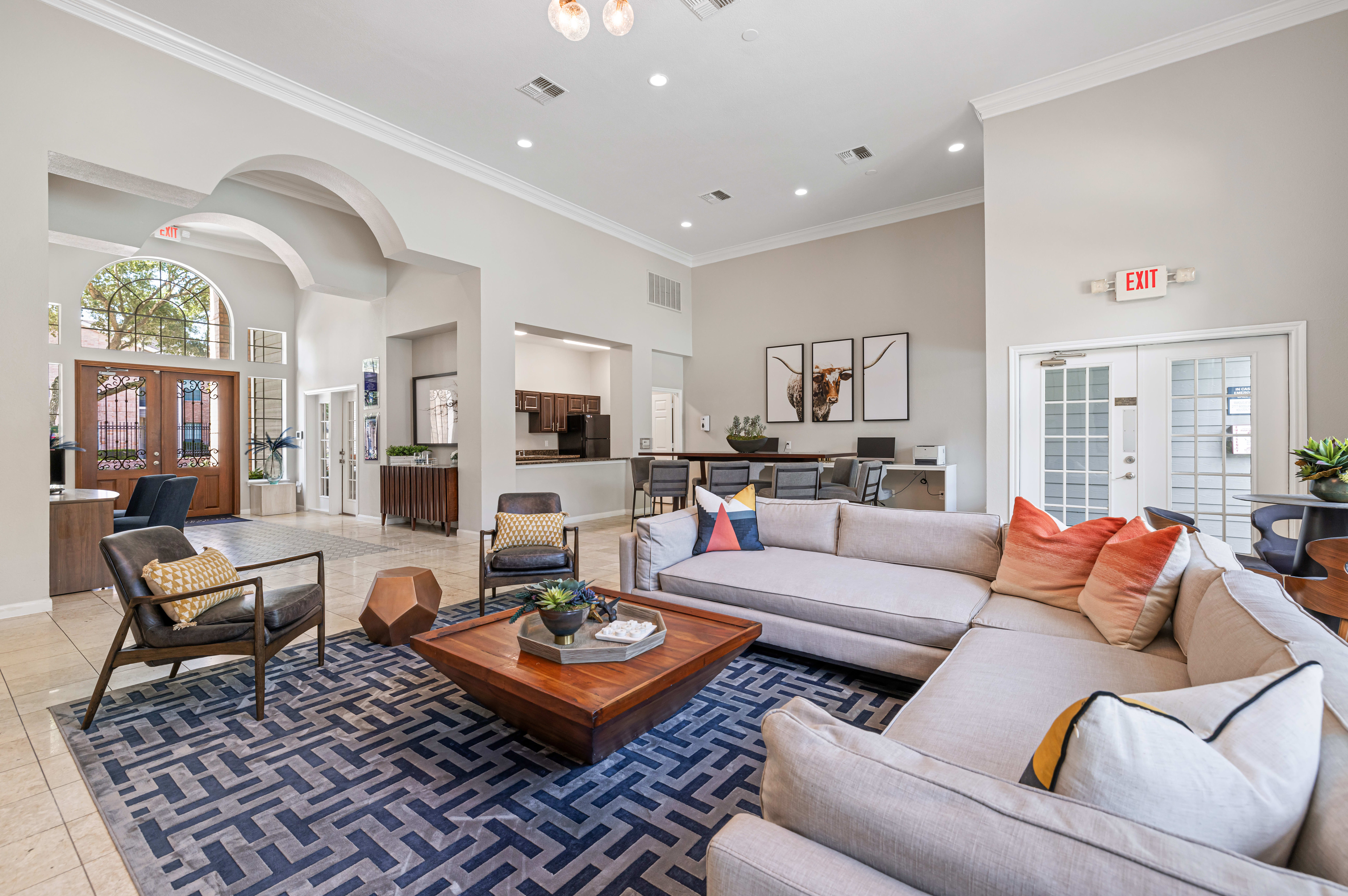 Clubroom at Marquis at Westchase in Houston, Texas