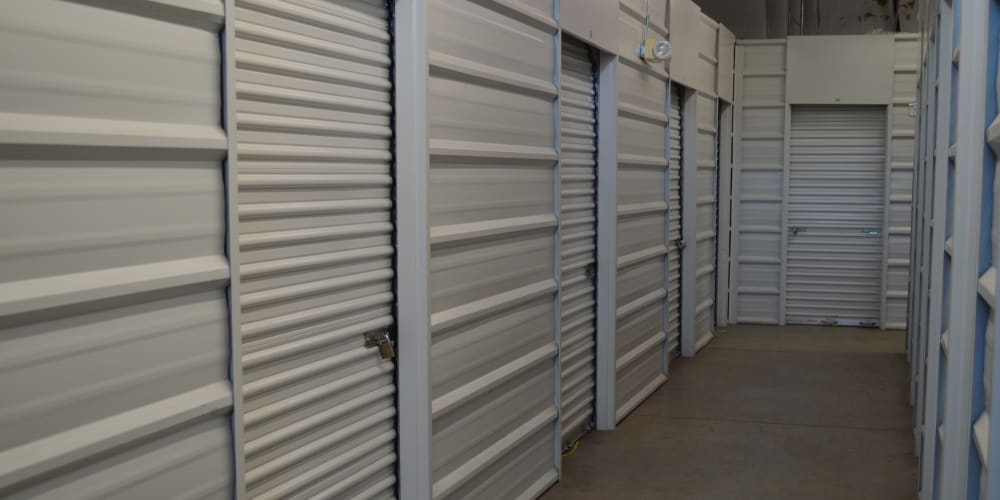 Indoor climate-controlled units at StorQuest Self Storage in Gainesville, Florida