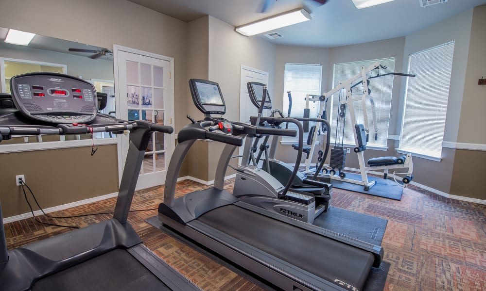 Gym at Crown Chase Apartments in Wichita, Kansas