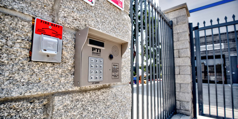Keypad entrance at Trojan Storage of San Jose Knox in San Jose, California