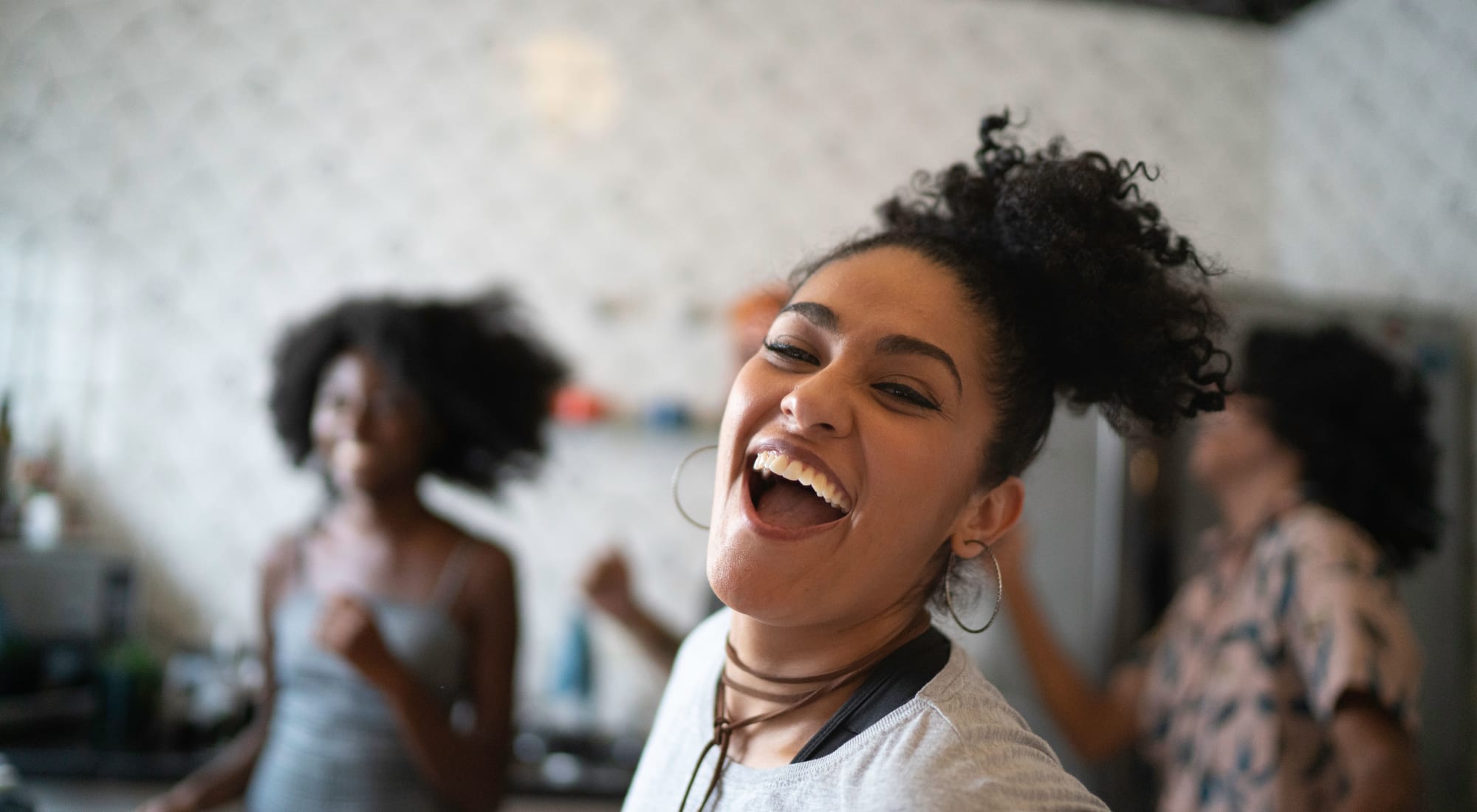 Young people having a party at Fusion apartments in Jacksonville, Florida