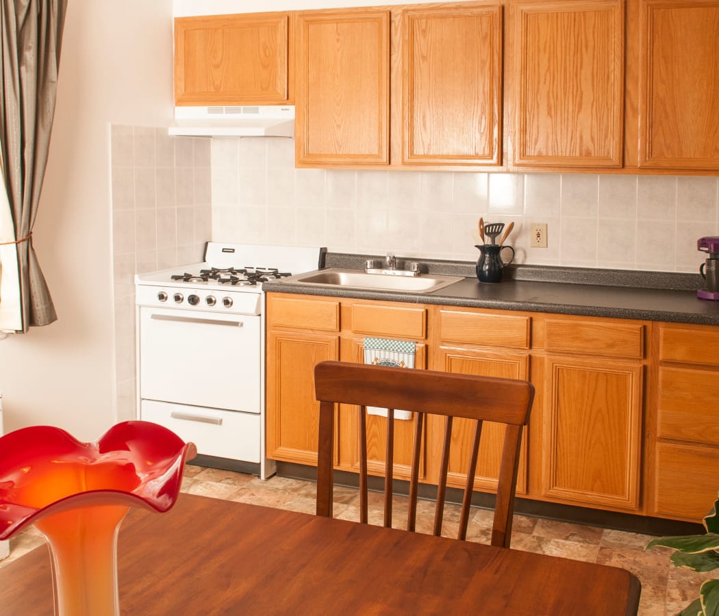 Kitchen at Oakmont Park Apartments in Scranton, Pennsylvania