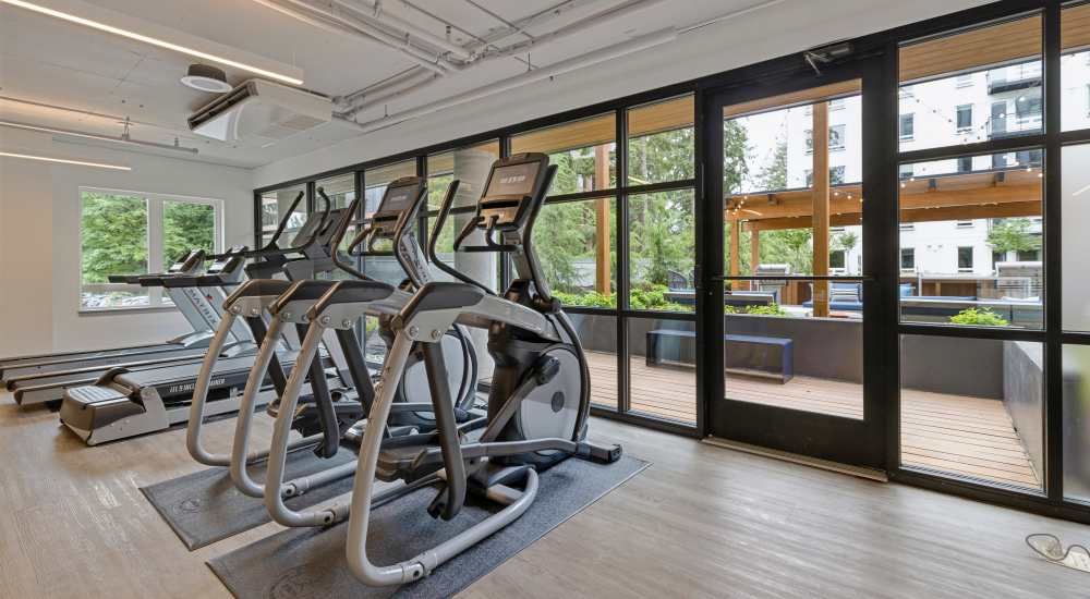 Fitness center at Nightingale in Redmond, Washington