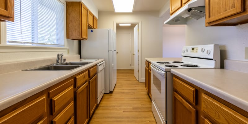 the kitchen at New Hillside in Joint Base Lewis McChord, Washington