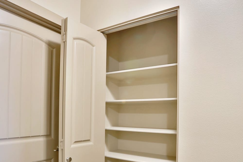 Closet at Heritage Meadow Apartments in Eugene, Oregon