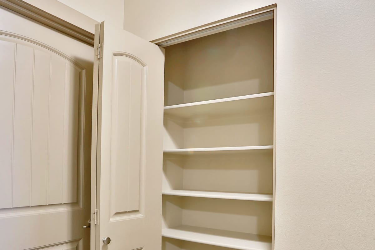 Closet at  Heritage Meadow Apartments in Eugene, Oregon