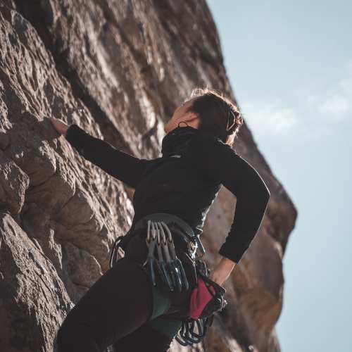 Rock climbing near The Ellison in Las Vegas, Nevada