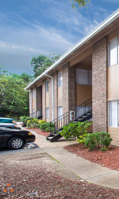 Outside entrance of an apartment RoseHill Apartments in Columbus, Georgia