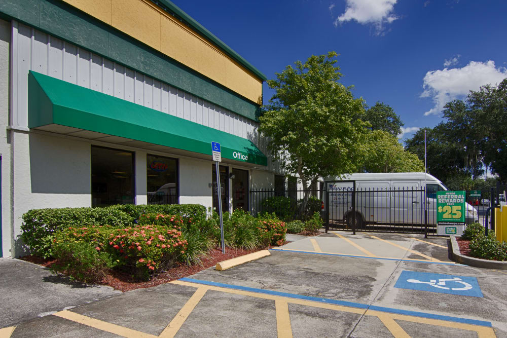 Handicap parking slot at Metro Self Storage in Sarasota, Florida