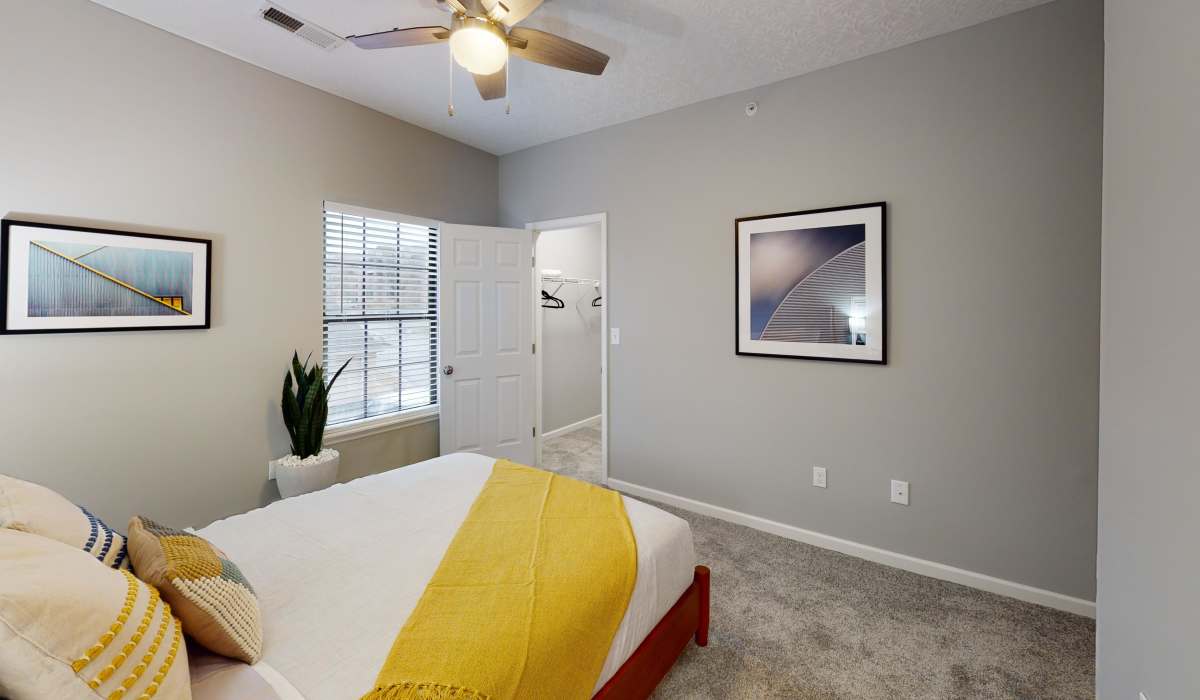 Bedroom with carpet flooring at Burlington Oaks in Burlington. KY