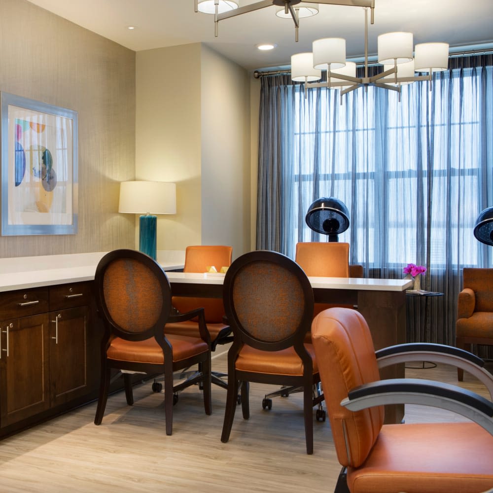 So many wonderful and comfortable places to sit and read at Stonecrest Senior Living communities