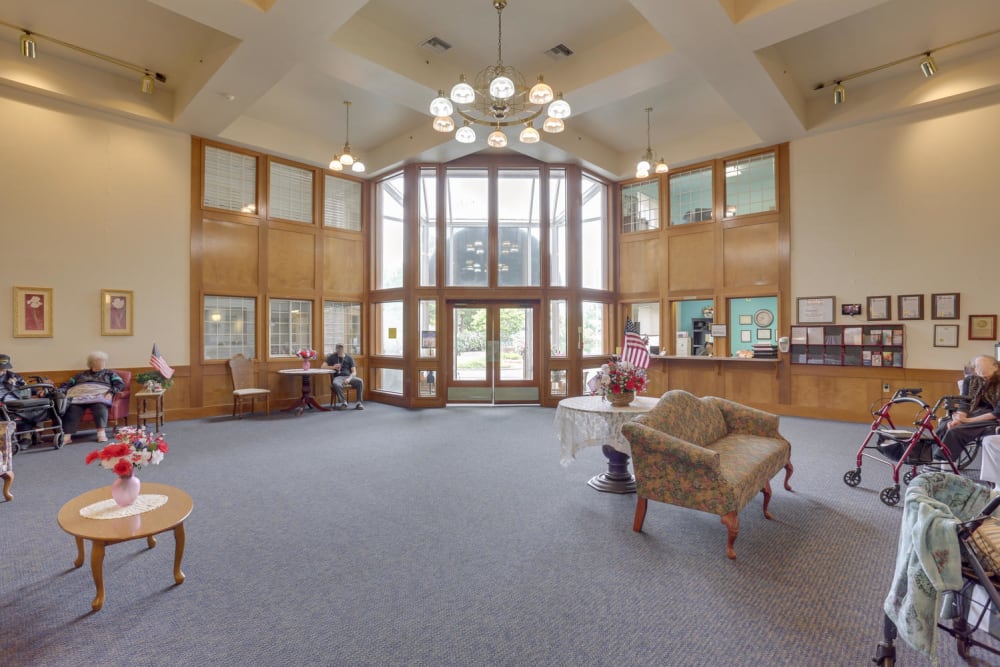 Interior Lobby at Peoples Senior Living in Tacoma, Washington