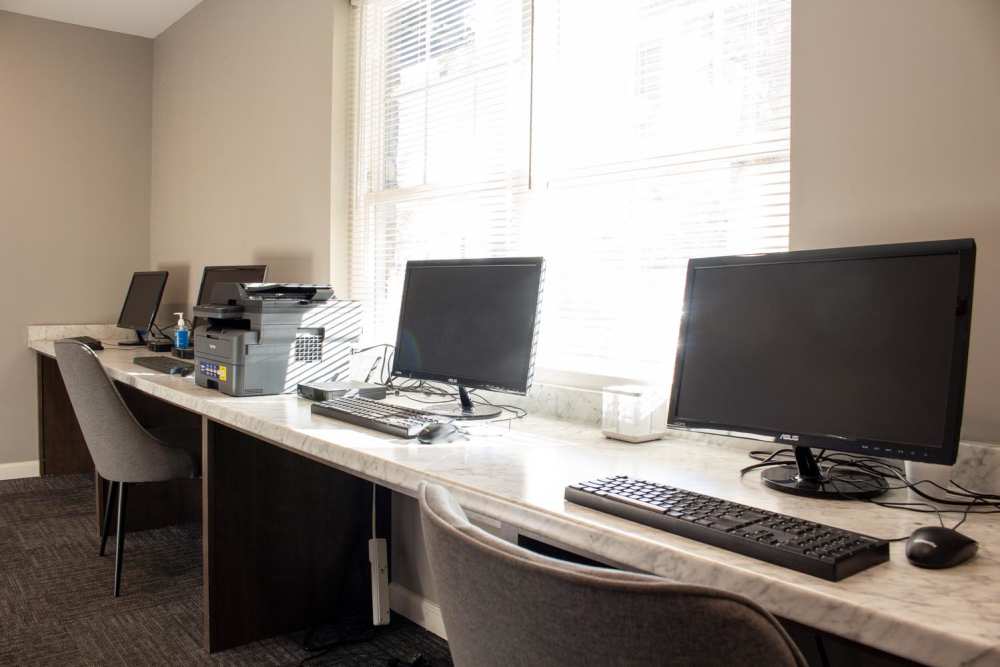 Computer room at Adair Court in Atlanta, Georgia