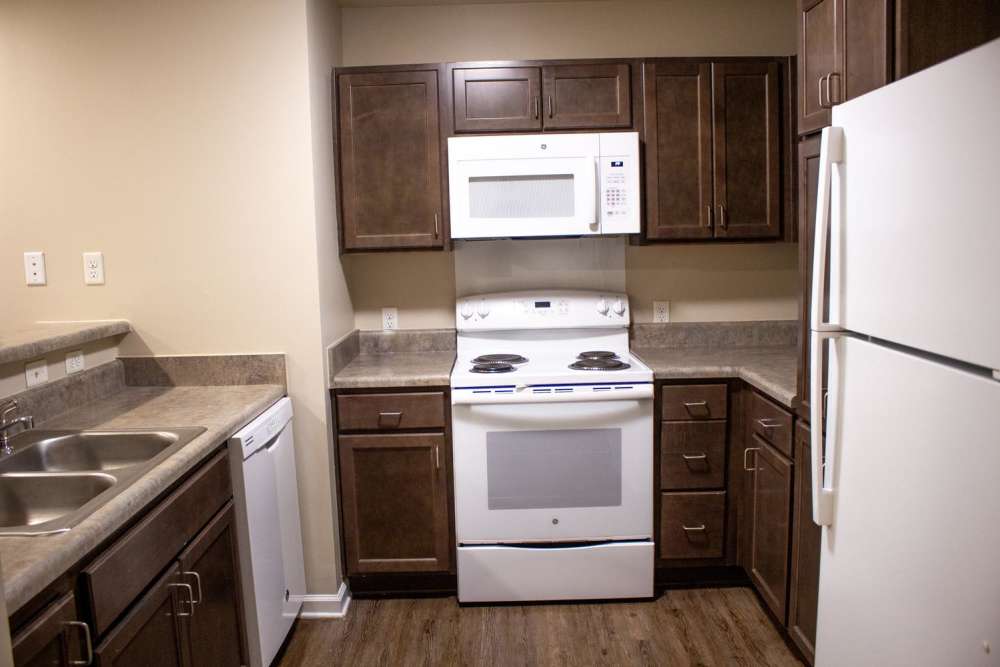 Spacious kitchen at Adair Court in Atlanta, Georgia