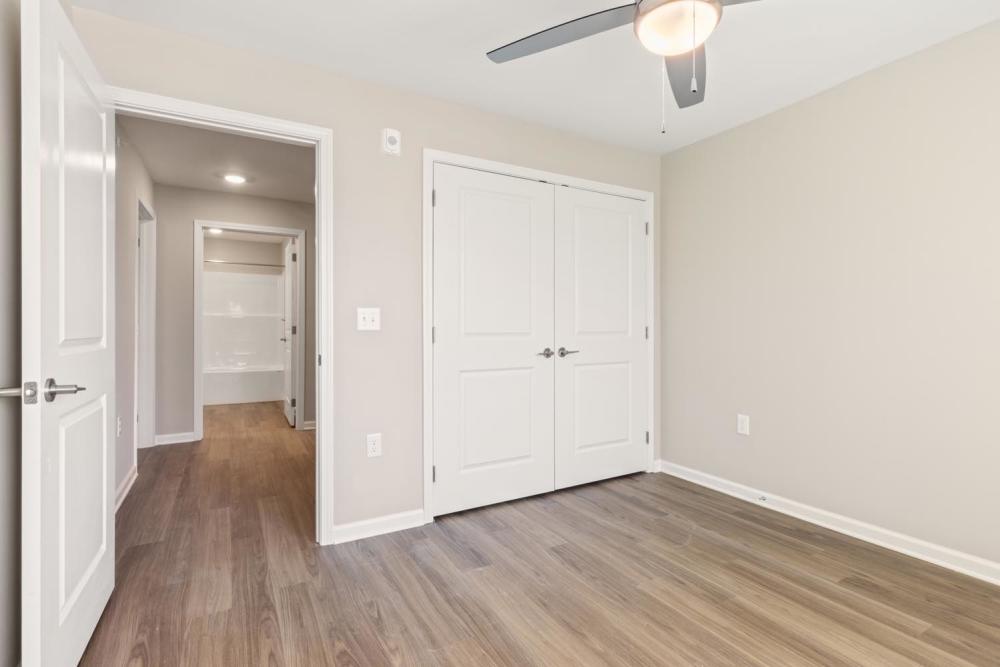 Bedroom with closet at Rosemary Place in Freeport, Florida