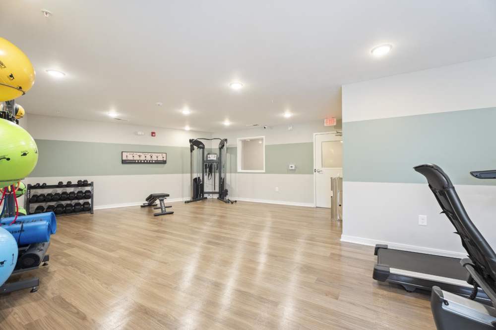 Fitness center at Lambert Landing II in Chester, Virginia