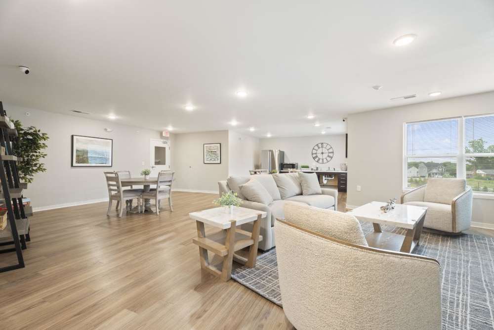 Community living room at Lambert Landing II in Chester, Virginia