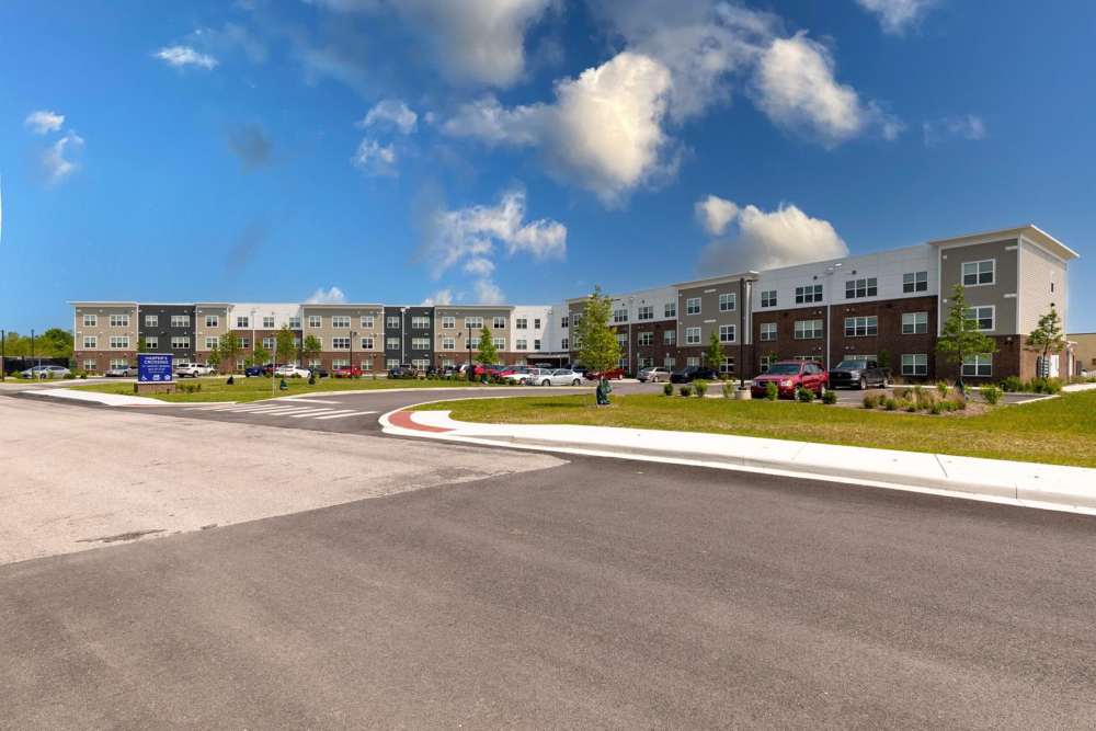 Exterior view at Harpers Crossing in Plainfield. IN