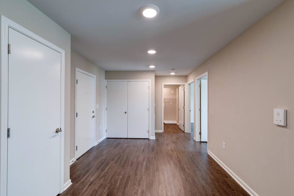 Multiple doors leading to other rooms at Harpers Crossing in Plainfield. IN