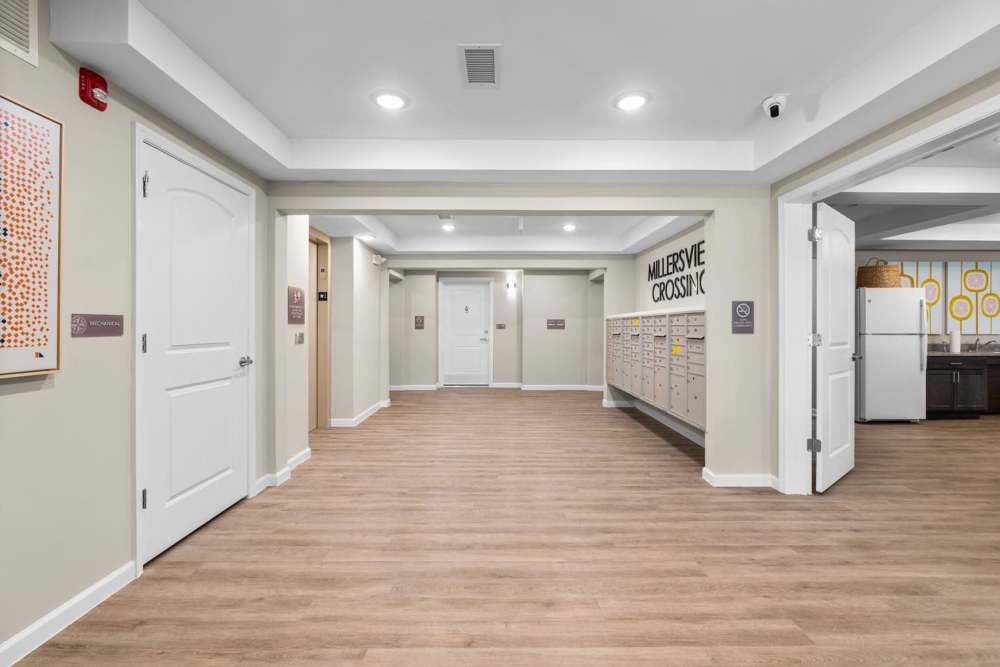 Mail receiving area Millersview Crossing in Millersville, Maryland