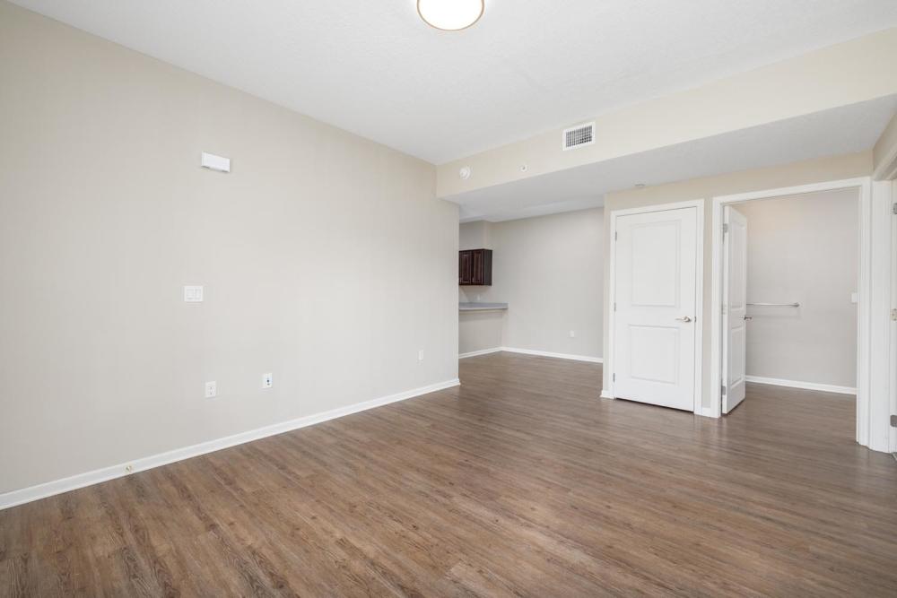 Modern apartment living area at Muncy Greene in Muncy, Pennsylvania