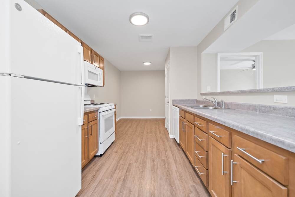 KItchen with water sink at Stockton Greene in Charleston. WV